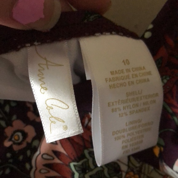 NWT Anne Cole One-Piece Swimsuit in Floral Print - Picture 12 of 12